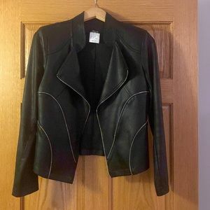 Faux leather jacket
